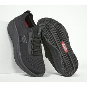 Skechers Work D’Lux Walker SR Ozema Black Women’s 7.5 Slip Resistant Shoes